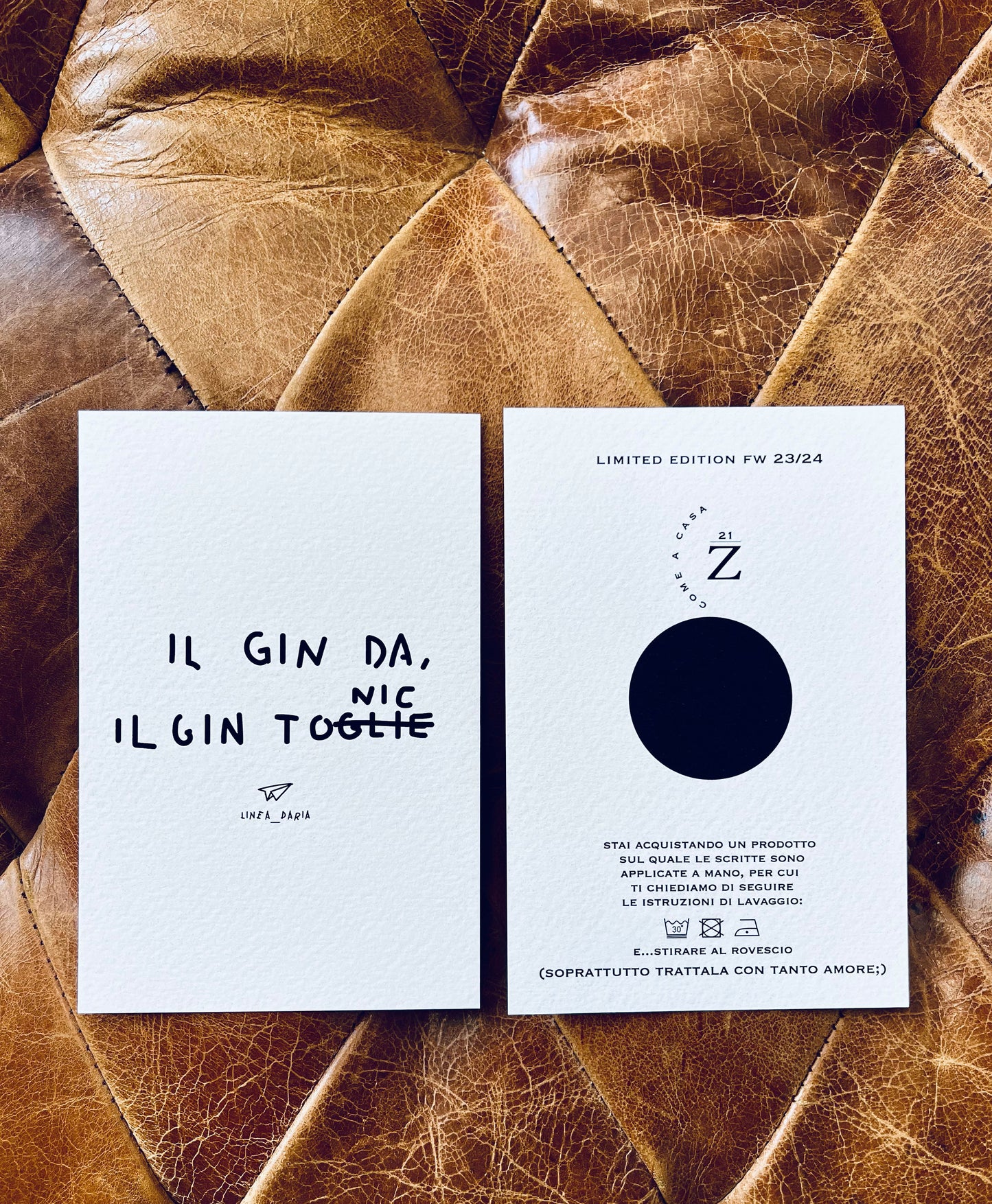 GIN TONIC CAPPUCCIO UNISEX